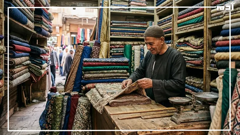 تجارة الأقمشة والميني فاتورة في التربيعة