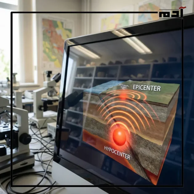 آليات حدوث الزلزال والبؤرة والمركز السطحي