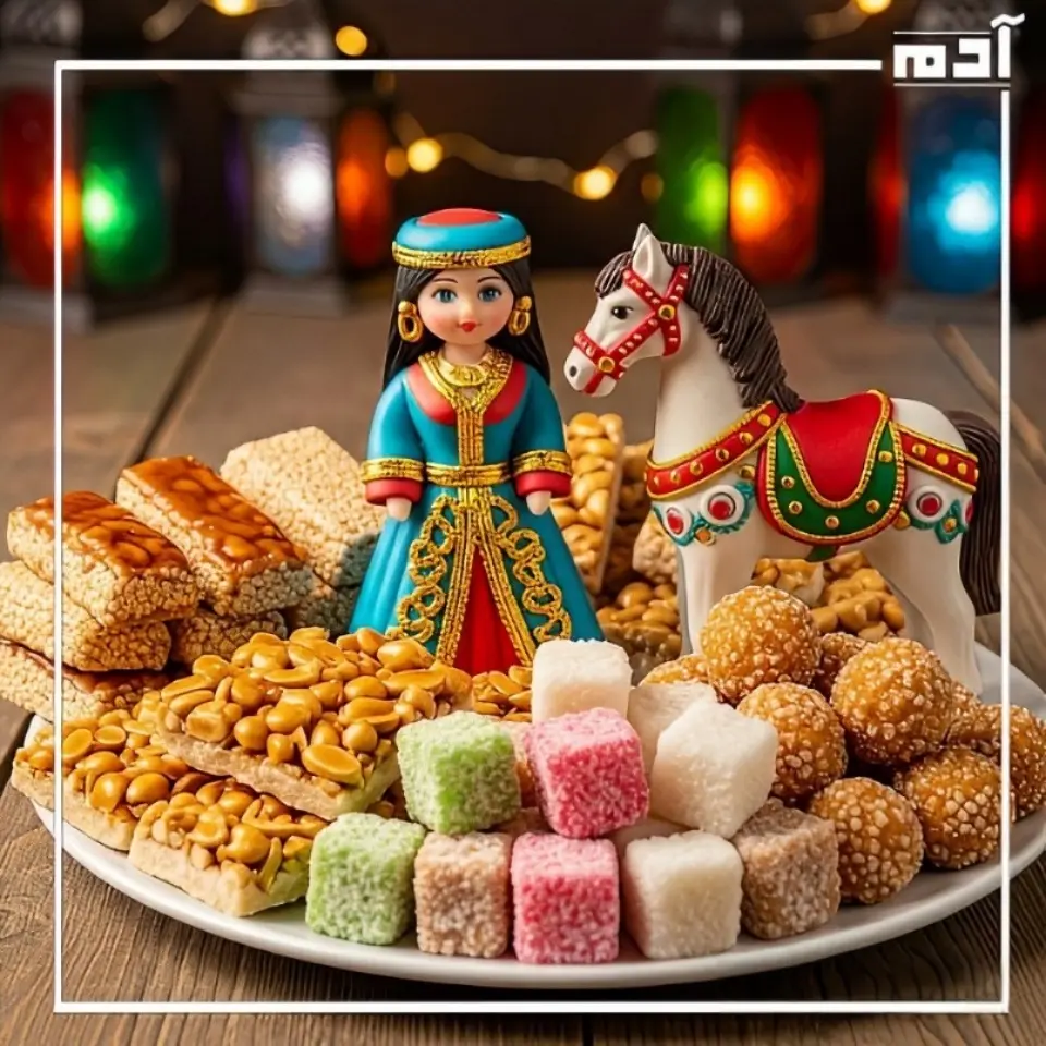 صورة لحلاوة المولد النبوي مع عروسة المولد وحصان المولد