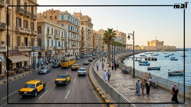 أحياء الإسكندرية ومناطقها المطلة على البحر المتوسط