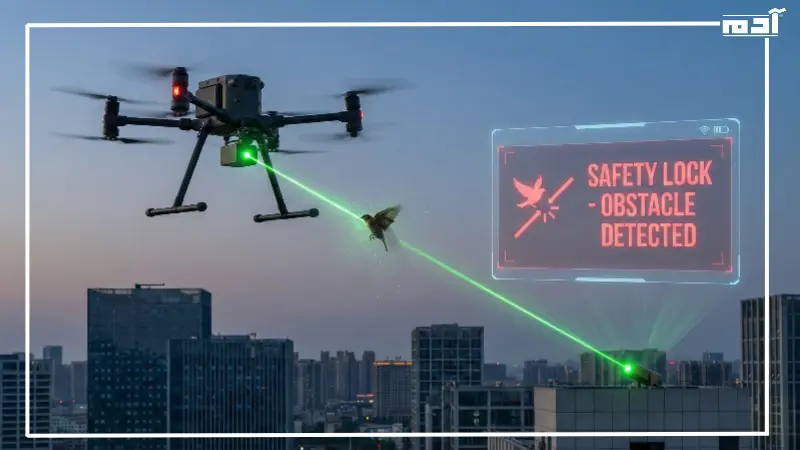 أنظمة الحماية والذكاء الاصطناعي في طائرات الدرون بالليزر