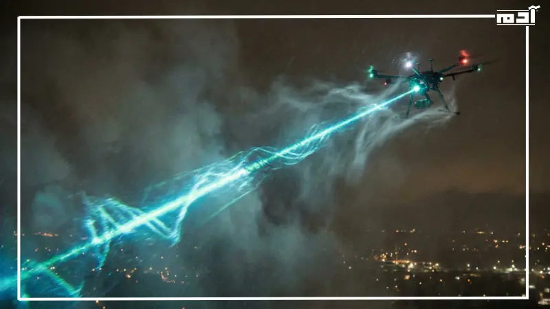 تقنيات الشعاع المتكيف في طائرات الدرون بالليزر