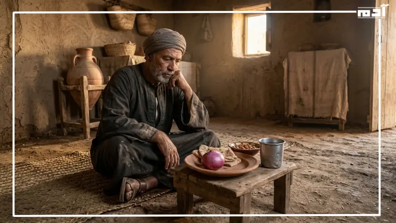 مثل يصوم يصوم ويفطر على بصلة