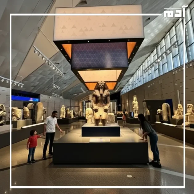 التقنيات الحديثة داخل المتحف المصري الكبير
