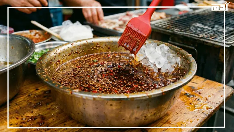 كيف يُصنع الثلج المشوي بالصلصات والبهارات؟