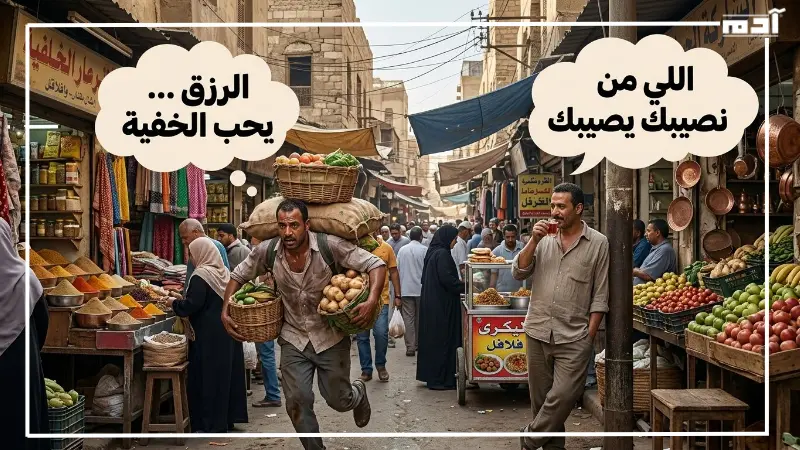 أمثال شعبية متناقضة عن السعي والرزق