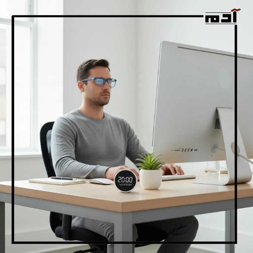 قاعدة 20-20-20 لراحة العين من الشاشات