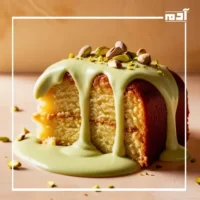 طريقة عمل صوص البستاشيو في المنزل مثل المطاعم الفاخرة 4 كيك بصوص البستاشيو