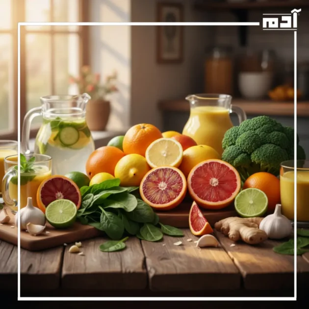 التركيز على الطعام الصحي