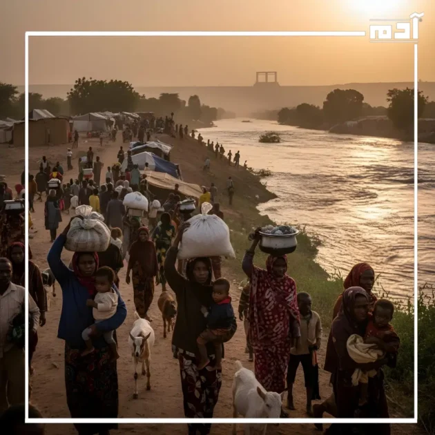 سكان سودانيون قلقون ينقلون أمتعتهم وماشيتهم إلى مناطق مرتفعة خوفًا من فيضانات سد النهضة