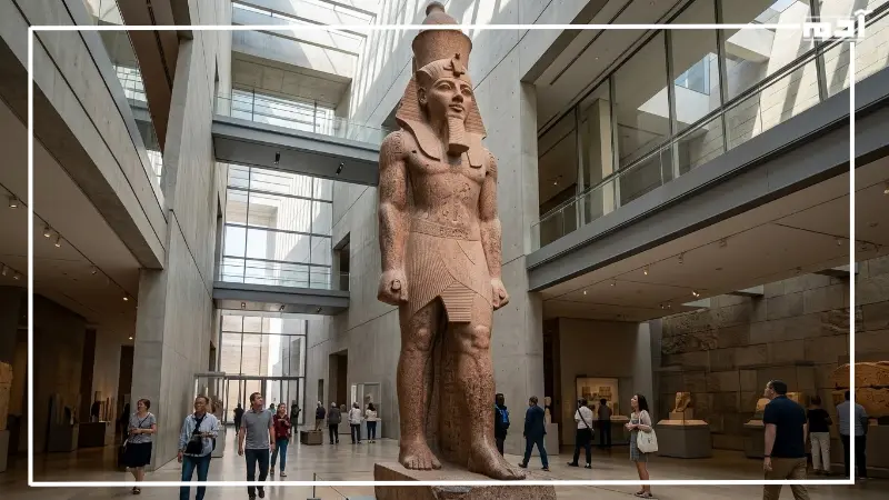 تمثال الملك رمسيس الثاني في المتحف المصري الكبير
