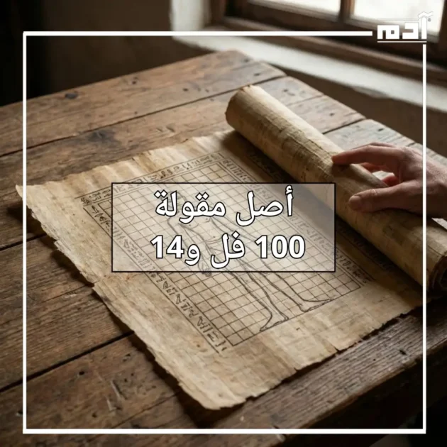 أصل مقولة 100 فل و14 