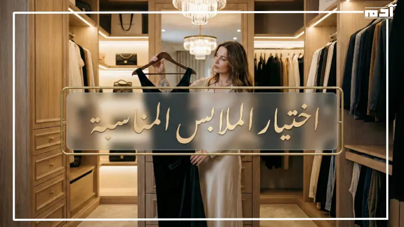 اختيار الملابس المناسبة 